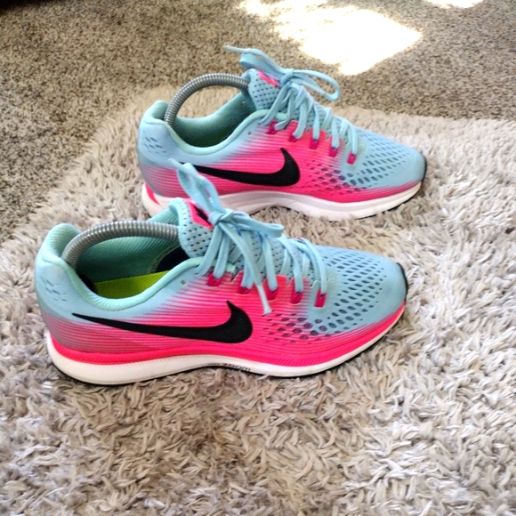 Nike Shoes - Nike Zoom Pegasus 34 women's running shoe sz 8.5 blue/pink/black